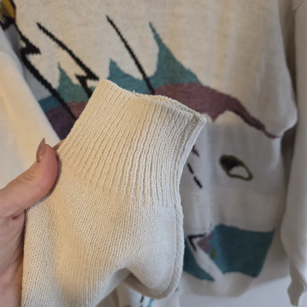 London Fog Cream Knit Sweater - Picture 6 of 7